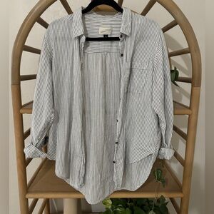 Pinstripe button down